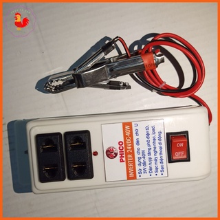 Inverter 24v 220v chạy bóng led, sạc điện thoại 40W