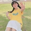 Áo thun nữ dáng rộng tay lỡ freesize màu hồng vàng xanh lá - click