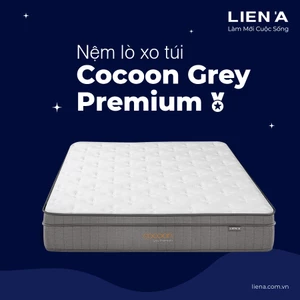 Nệm Lò Xo Liên Á Cocoon Grey