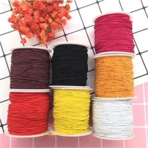 Dây thun, chun tròn co giãn [1 mm] màu đỏ, đen, trắng, xâu chuỗi, xỏ hạt, thắt vòng đeo tay phong thủy, treo sản phẩm