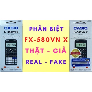 Máy Tính Casio FX 580VNX Cầm Tay Với 521 Tính Năng, Phù Hợp Mọi Cấp Học, Bảo Hành 24 Tháng