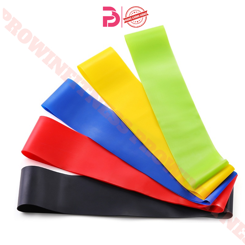Ảnh Dây tập mông tập gym miniband 5 cấp độ Prowin fitness dây cao su đàn hồi 3