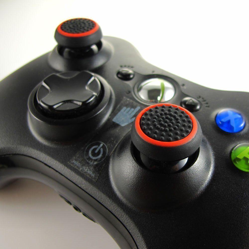 NKSFX 4 Chiếc Nắp Cần Điều Khiển Thay Thế Analog 360 Silicone Bộ Điều Khiển Phụ Kiện Cho PS3 PS4 XBOX Một