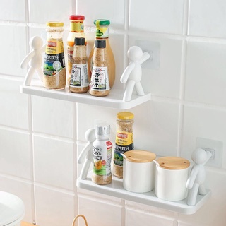 Kệ dán tường để đồ nhà tắm,nhà bếp đa năng hình người độc đáo siêu dính tiện lợi { H }