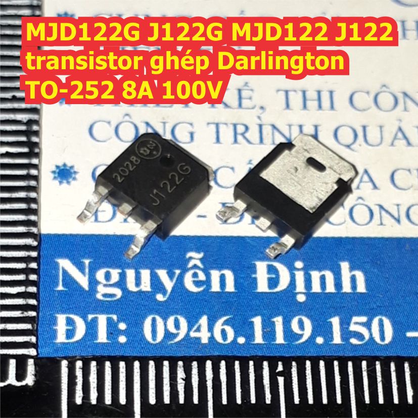10 con MJD122G J122G MJD122 J122 transistor ghép Darlington TO-252 8A ...