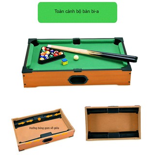 bàn bi a mini 36*8*24cm - bida, bi da mini bằng gỗ, vải nỉ tiêu chuẩn ...