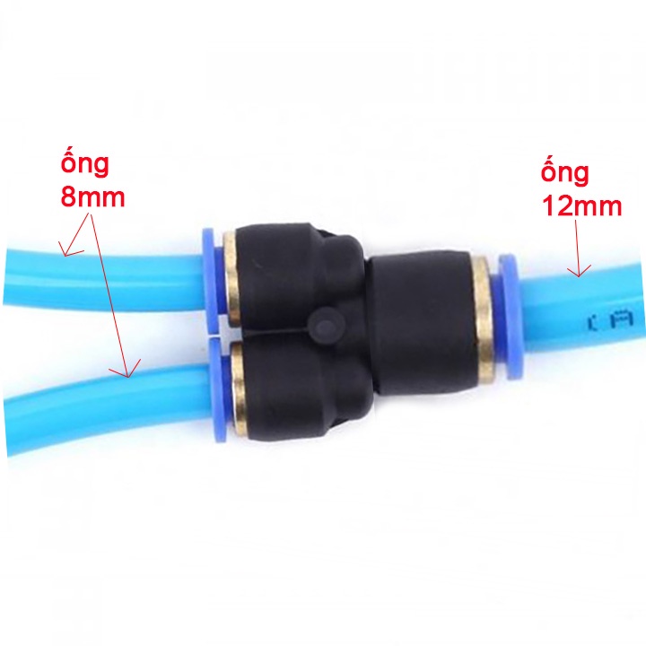 5 cái 10 cái [ 5 ,10]Phụ kiện nối nhanh ống 8mm - tê chia , co nối góc, nối thẳng, đầu chuyển ống hơi 12mm ra ống 8mm