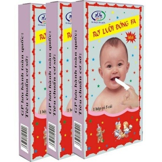[5 hộp] Rơ lưỡi gạc tưa lưỡi cho bé Đông FA - đồ sơ sinh