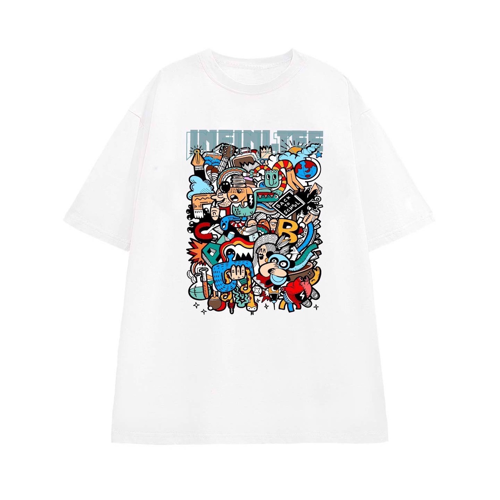 Áo thun INFINITEE Fni0372, Thun 100% Cotton - form rộng Unisex.