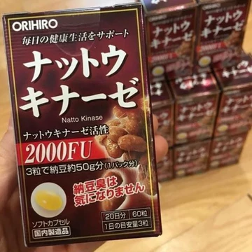 VIÊN UỐNG CHỐNG ĐỘT QUỴ ORIHIRO NATTO KINASE 2000 FU nhật bản
