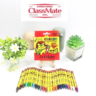 Bút Sáp Màu ARTMATE 12-24 Chiếc, Màu Sáp Crayon Tươi Sáng, Bám Giấy Tốt Cho Bé Tập Tô CR201/202/203