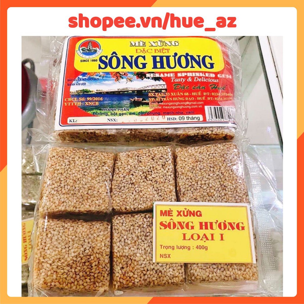 Mè Xửng dẻo Sông Hương 400g siêu ngon 🎈 Đặc sản Huế 🎈