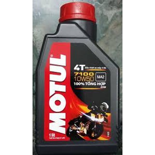 Dầu xe máy motul 7100 10w50 mẫu mới
