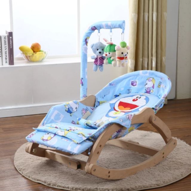 Ghế rung  gập đa năng Rocking Chair cho bé yêu