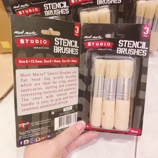 MONT MARTE - Bộ 3 Cọ Stencil LLông Thú 🐻💕💕