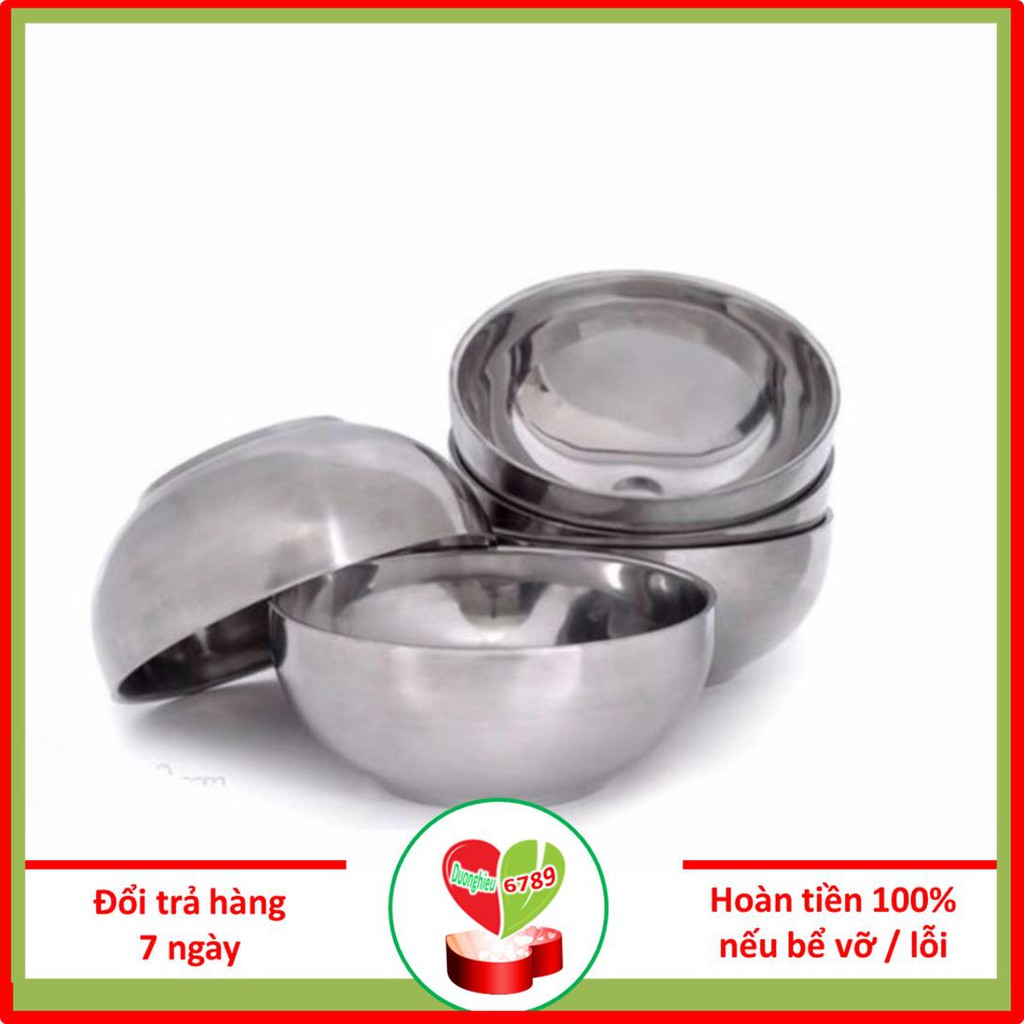 Bát Inox 2 Lớp Chơn Cách Nhiệt có 4 Cỡ - Duonghieu6789 | Shopee Việt Nam