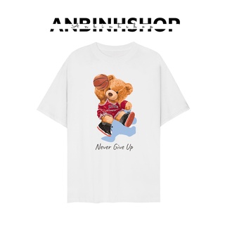 Áo phông - Áo thun nam nữ tay ngắn chất cổ tròn hình Gấu dễ thương phong cách Hàn Quốc năng động