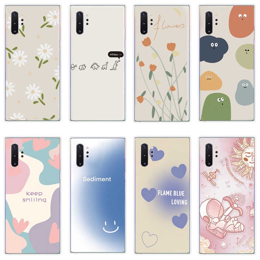 Ốp Điện Thoại TPU Dẻo In Họa Tiết Độc Đáo Thời Trang Cho Samsung Galaxy note 9 10 plus