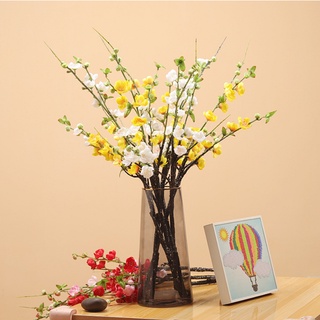 Hoa giả - Hoa Đào nhiều màu sắc cành dài 65cm giống thật trang trí nhà cửa ấm cúng, rực rỡ