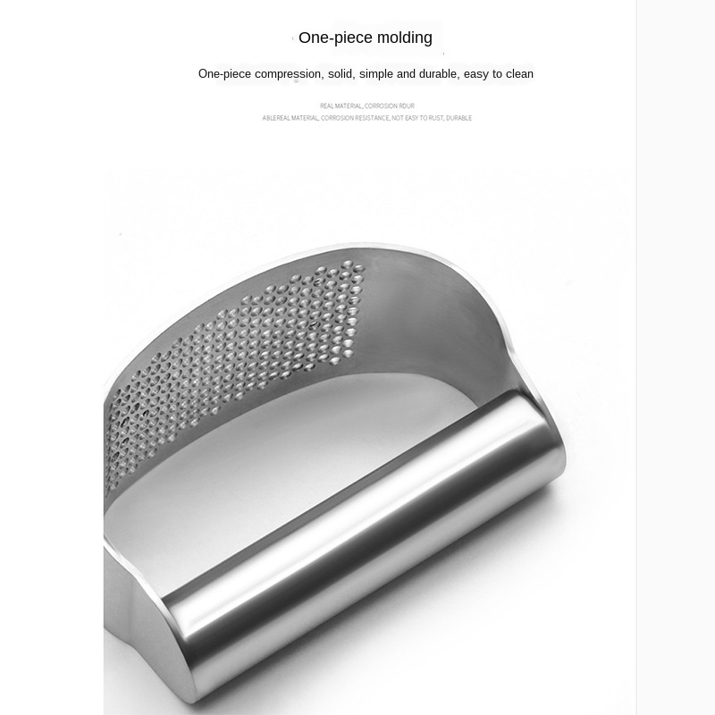 Máy Ép Tỏi Nhà Bếp Bằng Thép Không Gỉ (Chống Trượt, Dễ Làm Sạch) |Stainless Steel Garlic Press Mincer Crusher