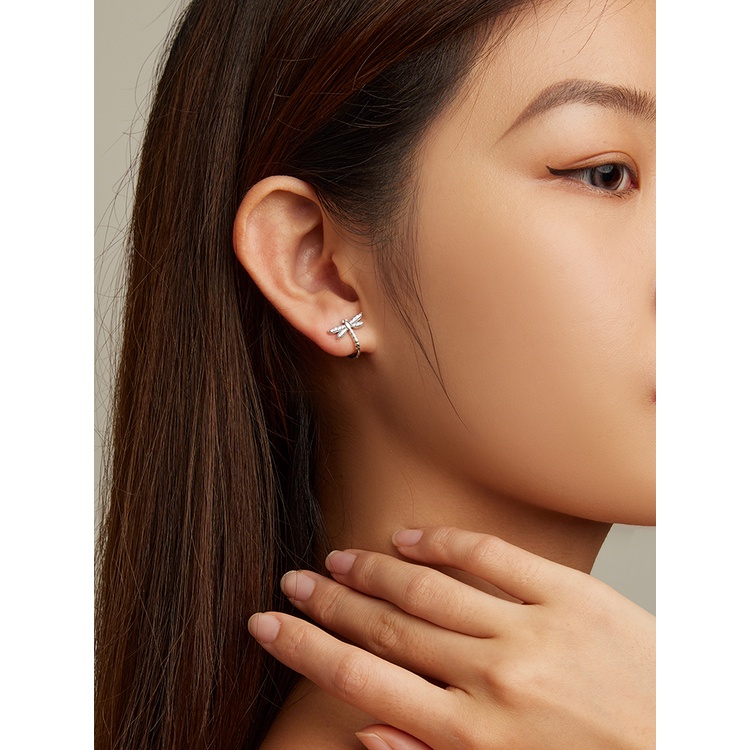 Bamoer Bông Tai bạc 925 Hình Chuồn Chuồn
