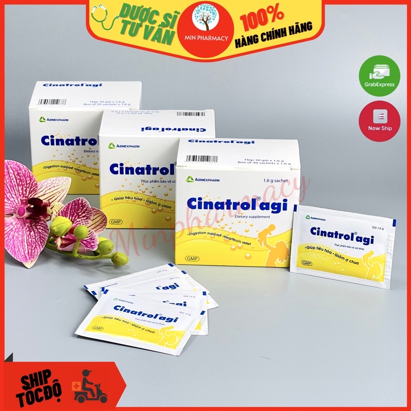 Cốm tiêu hóa trẻ em CINATROL AGI Cốm vàng (Hộp 30 gói) - Minpharmacy ...