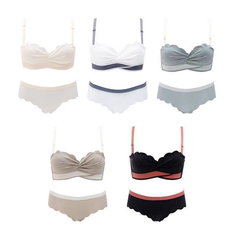 1 Set Áo Lót Không Dây Nâng Ngực Tàng Hình Dễ Thương Có Thể Tháo Rời Cho Nữ 32-38AB