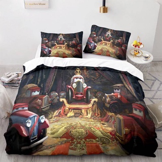 G13 Ô Tô Lightning McQueen Doc Hudson 3in1 Bộ Chăn Ga Gối Chăn Ga Gối Phòng Ngủ Có Thể Giặt Được Phù Hợp Với G13