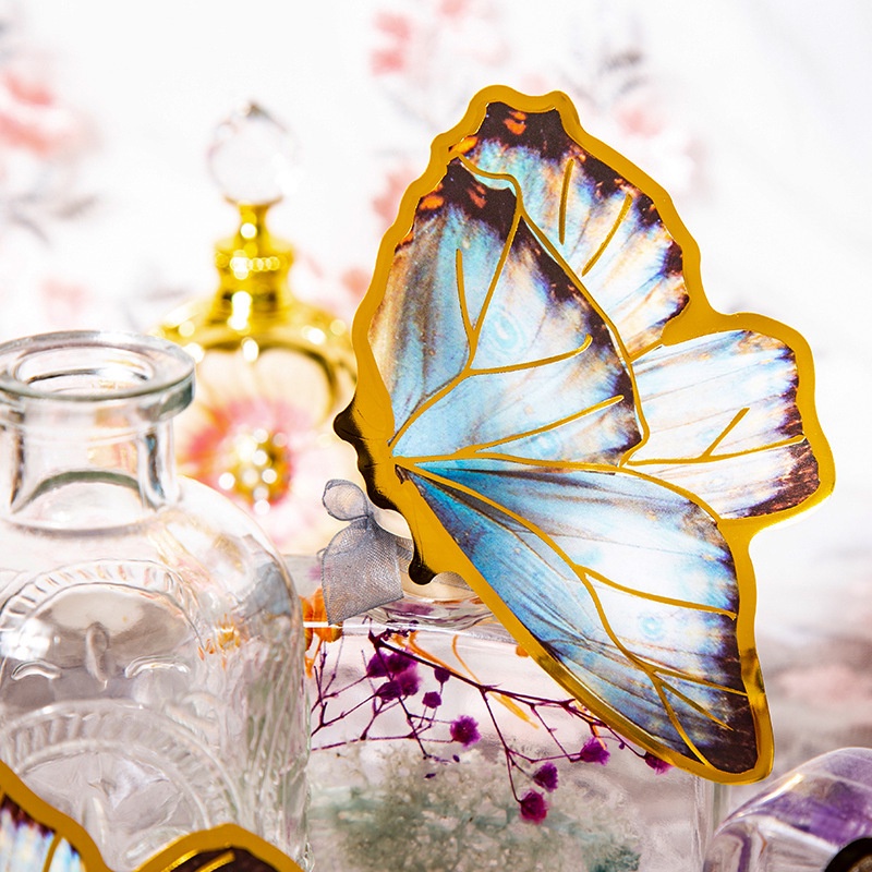 Sticker vintage dán trang trí 10 mếng Butterfly HD140 - K58 DIY Crafts, Scrapbook, Journal, Diary, Planner.