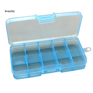 Livecity 10 Khe Trang Sức Nhẫn Tai Stud Giá Đỡ Hạt Hộp Bảo Quản Hộp Đựng Người Tổ Chức