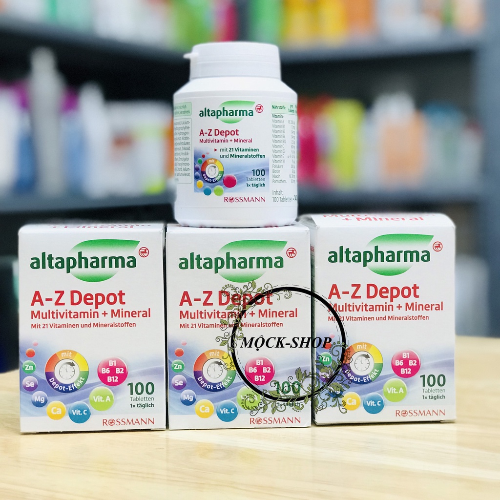 Viên uống vitamin tổng hợp Altapharma AZ - 100 viên hàng Đức | Shopee ...