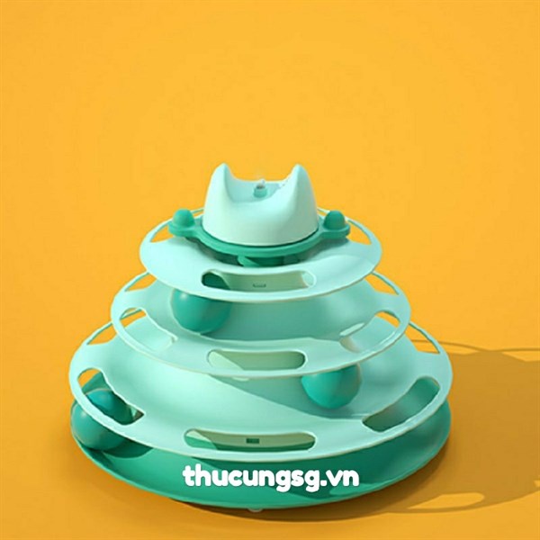 Đồ chơi mèo tháp banh 3 tầng trục xoay | Shopee Việt Nam