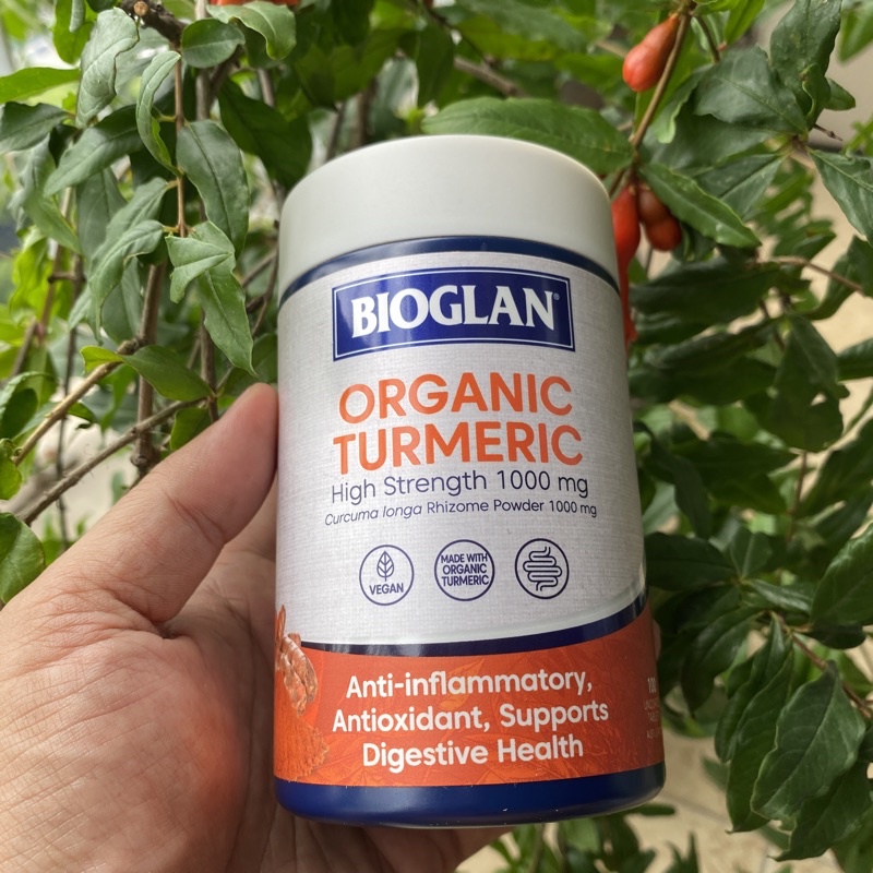 (Hàng Úc) Viên Uống Bioglan Superfoods Organic Turmeric 1000mg 100 viên