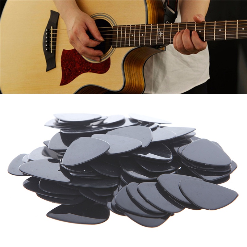 Mon 100 Chiếc Đàn Guitar Điện Acoustic Chọn 0 71 Mm Plectrums Nhạc Cụ