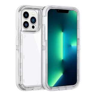Ốp Lưng Dày Màu Đen Trong Suốt Cho IPhone 17 16 15 14 13 12 11 Pro 6 6s 7 8 + Plus Mini X XR Xs Max Bảo Vệ Chống Sốc Hạng Nặng Chắc Chắn Chống Va Đập