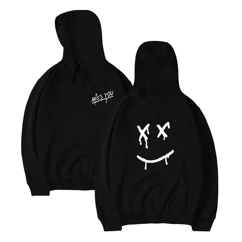 Áo Hoodie Unisex HappyFamily Miss You Họa Tiết Mặt Cười Cá Tính Chất Cotton 100 Cao Cấp