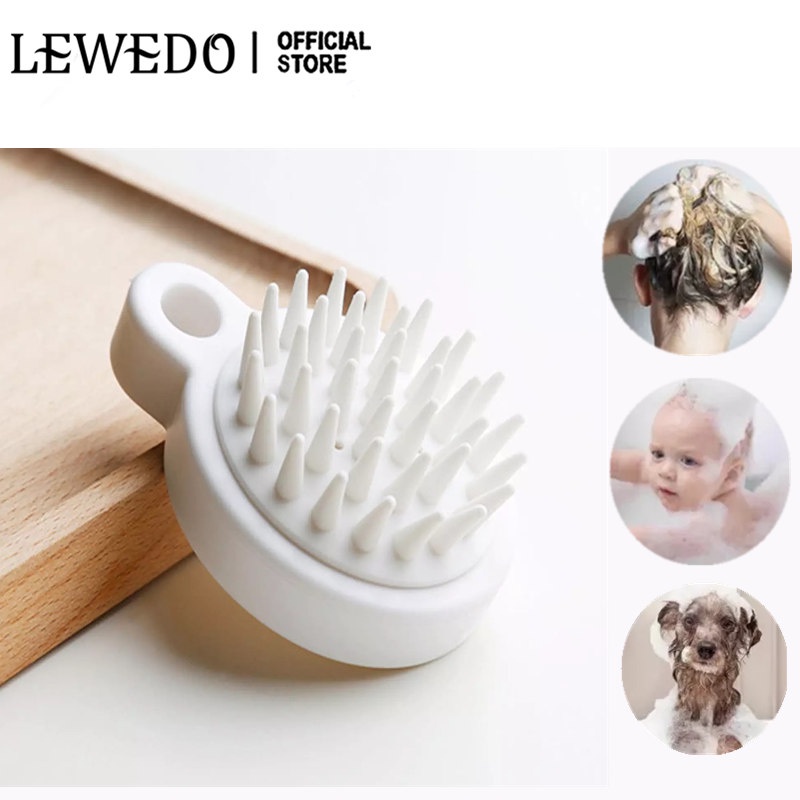 Lược silicone SEVICH  massage da đầu hình tròn chống tĩnh điện