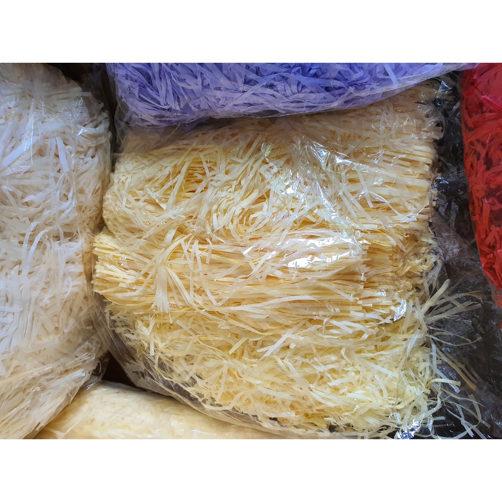 1Kg GIẤY RƠM, GIẤY RỐI TRANG TRÍ GIỎ QUÀ, HỘP QUÀ (Hàng đẹp nhập ko ...