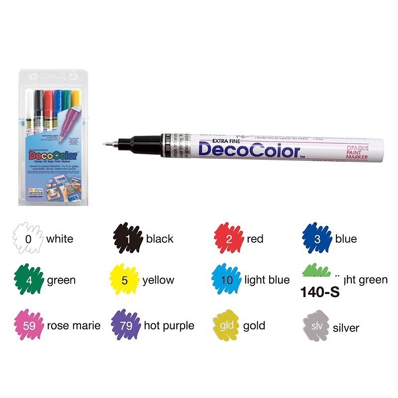 BÚT SƠN MARVY DECOCOLOR - VẼ ĐƯỢC TRÊN TẤT CẢ VẬT LIỆU (CHỌN NÉT VÀ MÀU ...