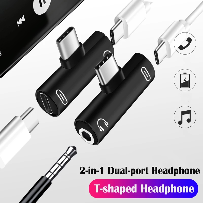 2 In 1 Type C To 3.5mm Adapter For Mobile Phones(not suitable for ...