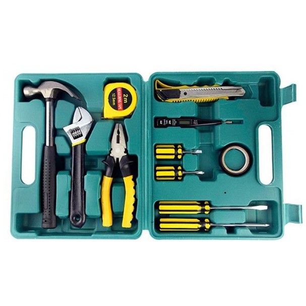Bộ Dụng Cụ Đồ Nghề Sửa Chữa Đa Năng-  Hộp Dụng Cụ Cầm Tay 16 Chi Tiết Đầy Đủ Món Để Sửa Chữa 3689