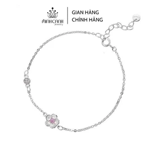 Vòng Tay Bạc Hoa Anh Đào Nhỏ Xinh - Minh Canh Jewelry