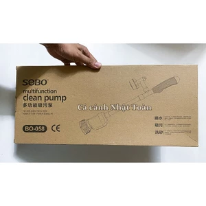 MÁY HÚT VỆ SINH HỒ CÁ TÍCH HỢP ĐẦU BƠM RẤT SẠCH SOBO BO-058