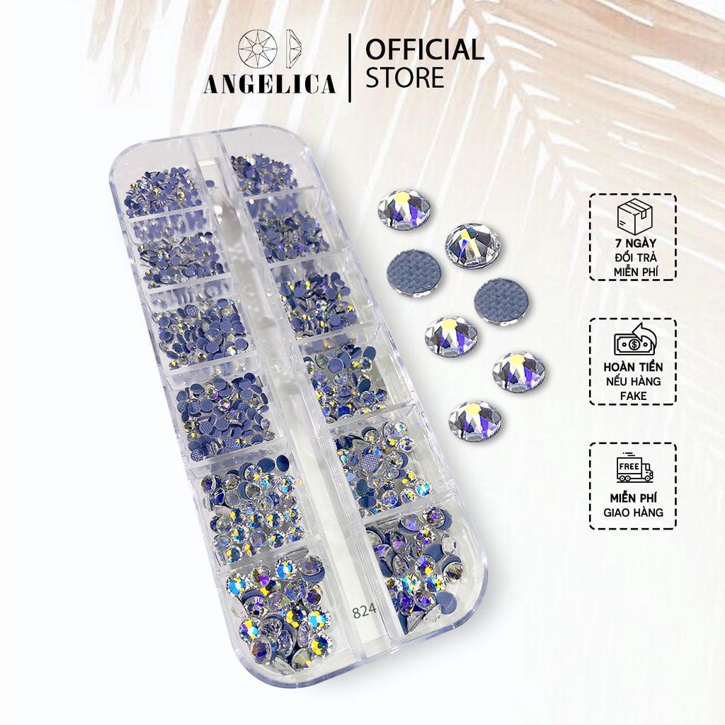 Đá Nail Chân Lưới 16 Khía Night Starry Đính Trang Trí Móng ANGELICA 824