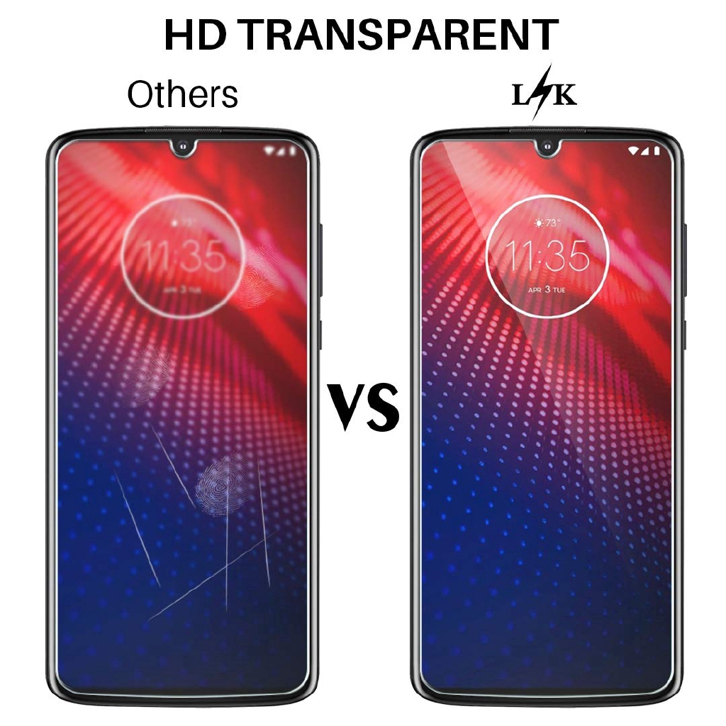 Kính cường lực bảo vệ toàn màn hình cho Motorola MOTO Z4 E6 G7 E5 G6 G5S G5 E4 C Plus P30 Play