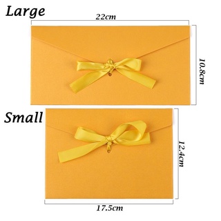 10 Cái / bộ Phong Bì Đám Cưới Mời Quà Tặng Nơ Văn Phòng Phẩm Giấy Ngọc Trai Envelop