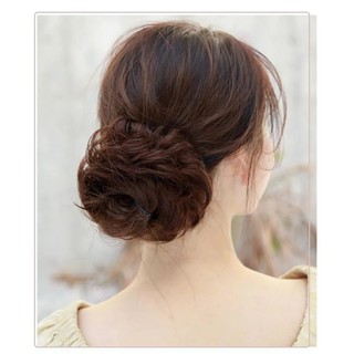 Búi tóc giả xoăn cao cấp-Búi buộc xoăn to rối thời trang HaminStore