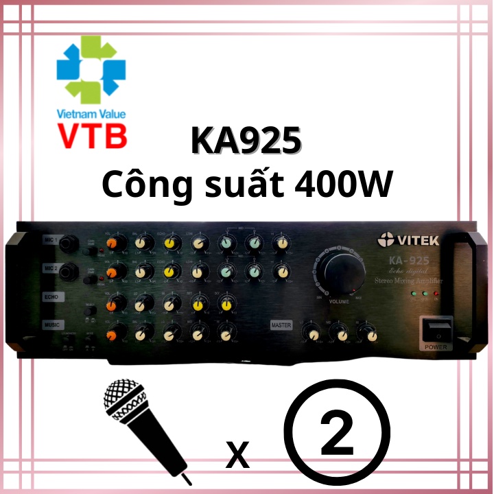Amply Karaoke Vitek 400W KA925 Shopee Việt Nam