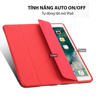 Bao da ipad Silicon Gập Tam Giác chất đẹp ốp ipad Pro 12.9/11/9.7/10.5/Air4/10.2 gen 7/8...MART CASE