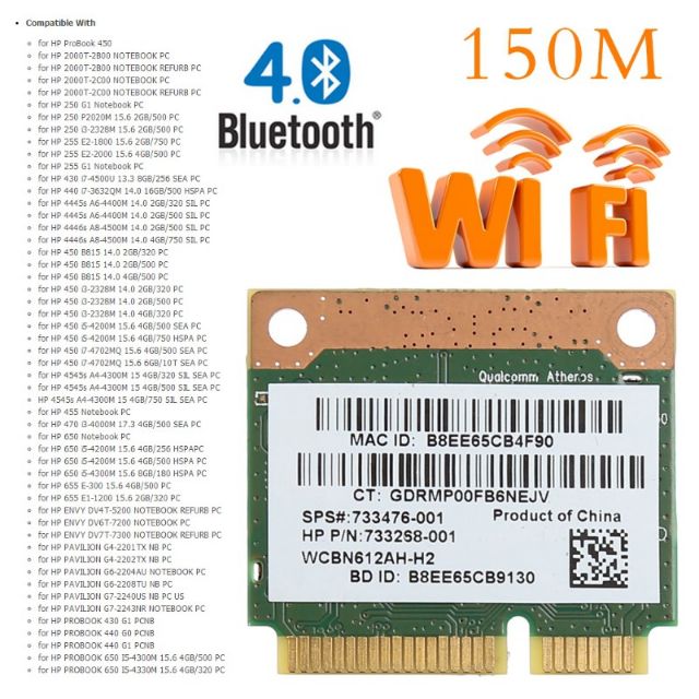 Card wifi hackintosh ar9565 + bluetooth 4.0 Shopee Việt Nam